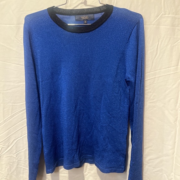 RACHEL Rachel Roy Blue Long Sleeve Sweatshirt - Picture 1 of 5